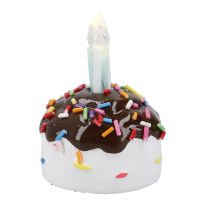 LED-Torte, braun/mint, 7 cm