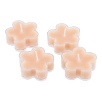 4er Set Teelicht Duft, Blume/orange/Nektarine
