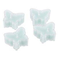 4er Set Teelicht Duft, Schmetterling/hellgrün/Flower