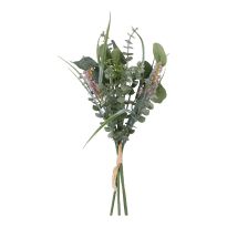Strauß Eucalyptus/Blüte, Rispen/rosa, 37 cm