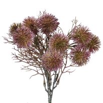 Strauß Minipompoms, lila, 24 cm