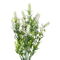 Rispenstrauß Pastell, weiß, 34 cm