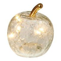 LED-Apfel, klar, 7.5 x 9 cm