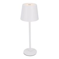 LED-Tischlampe Akku, weiß, 28 cm