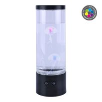 LED-Leuchte Qualle, blau/pink, 29 cm