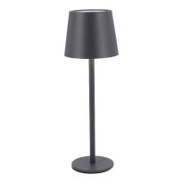 LED-Tischlampe Akku, dunkelgrau, 28 cm