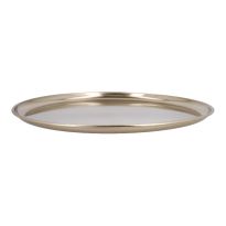 Deko-Schale, rund/gold, 37 cm