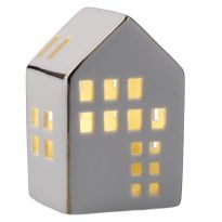 LED-Haus mit Goldrand, 9.5 cm