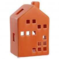 Haus modern, orange, 10 cm