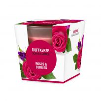 Duftkerze im Glas, Rose & Berries