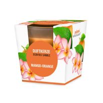 Duftkerze im Glas, Mango-Orange