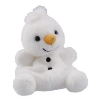 Kuscheltier Gesicht/Xmas, Schneemann, 12 cm