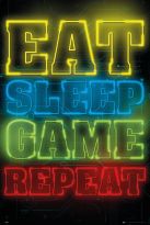 Poster eat sleep game repeat, Nr. 70