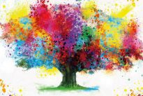 Poster Coloured Tree, Nr. 177