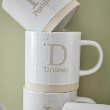 Becher Buchstabe/Feeling, Dreamy, 380 ml