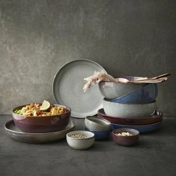 Teller Poke, braun, 22 cm