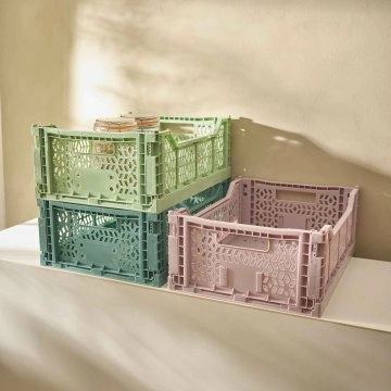 Klappbox, 40 x 30 x 15 cm, altrosa