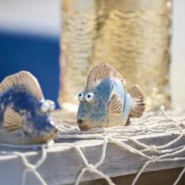 Fisch Glubschauge, hellblau, 12.5 x 7.5 cm