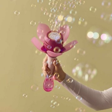 Seifenblasen LED-Blume, pink, 33 cm