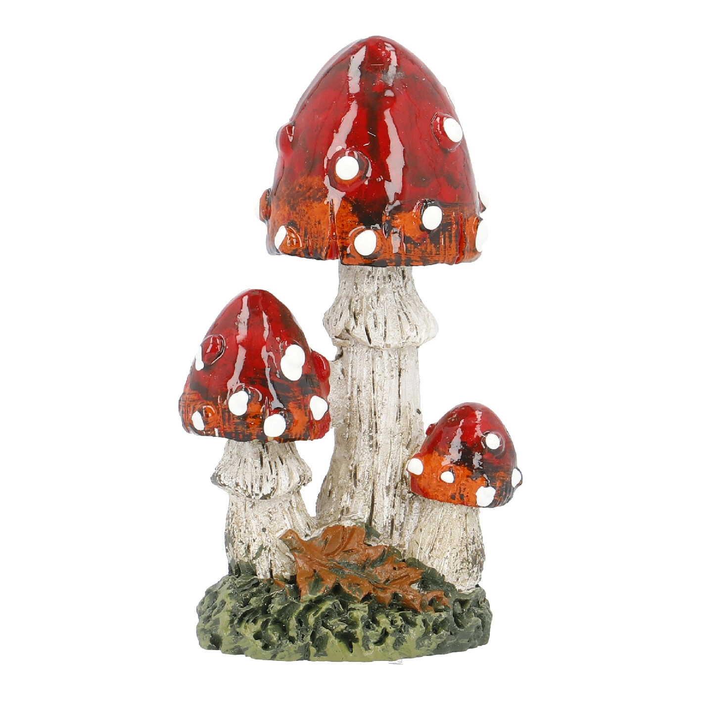Mini-Pilz Punkte, rot/drei, 7.5 cm