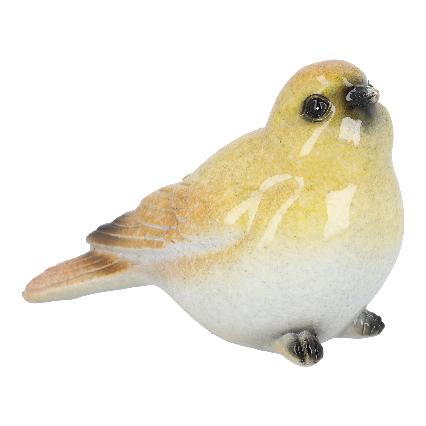 Deko-Vogel Amy, orange/gelb, 8.5 cm