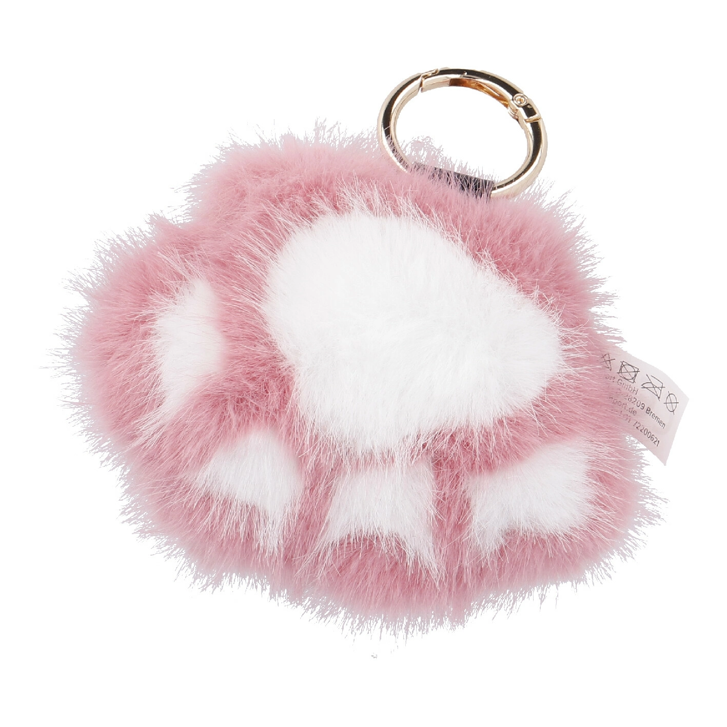 Taschenanhänger Pfote, rosa
