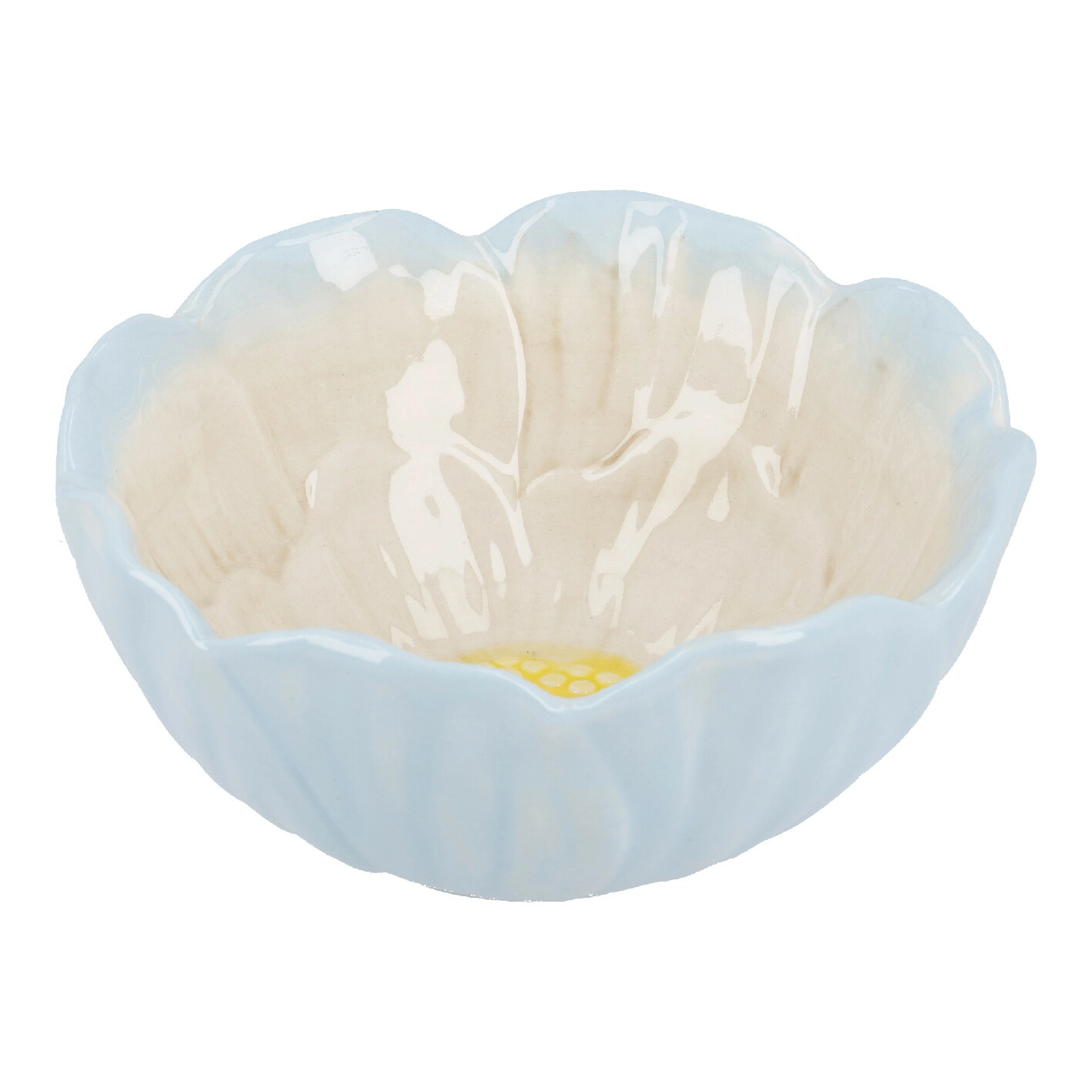 Schale Blüten, Antik/blau, 12 cm