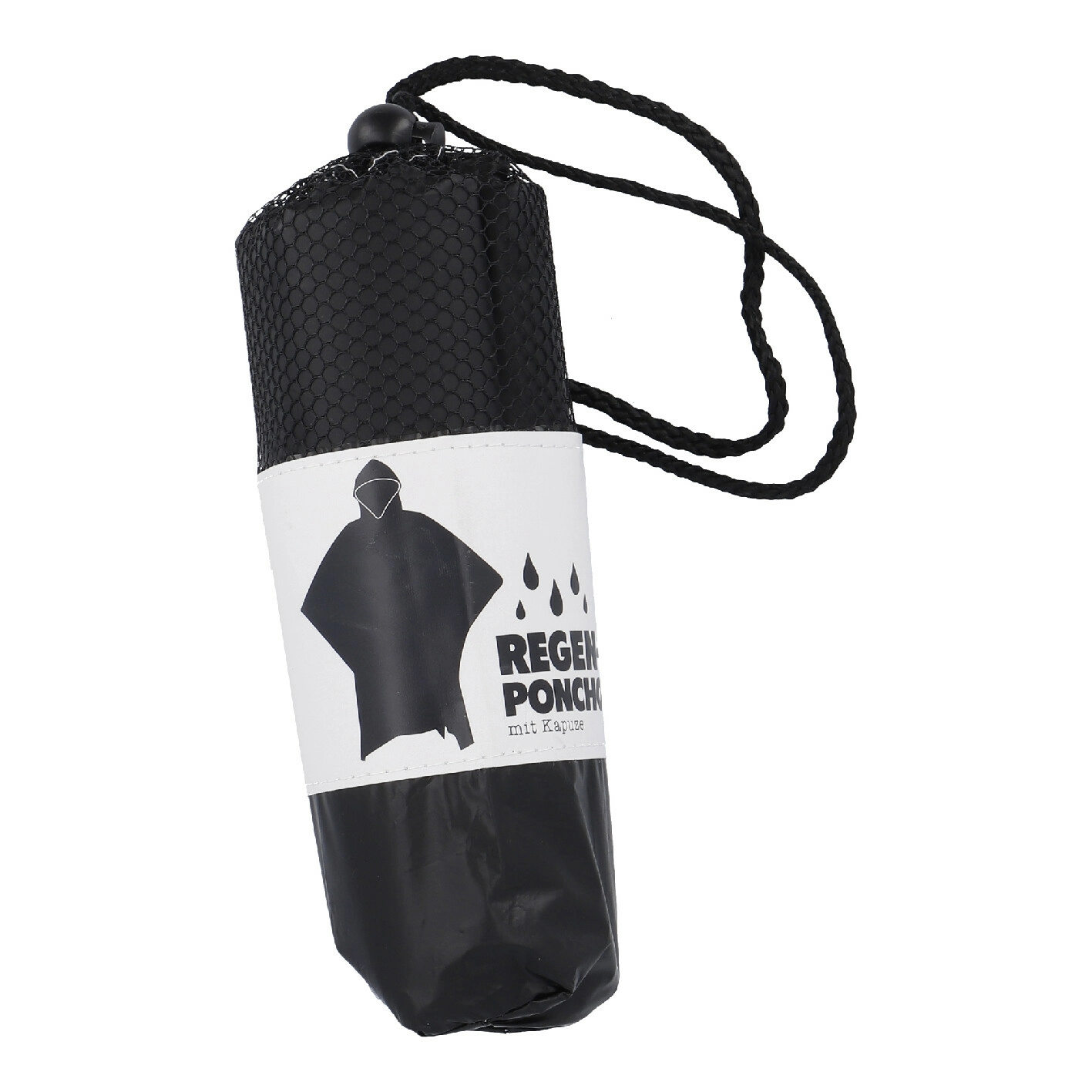Regenponcho Design, Uni/schwarz