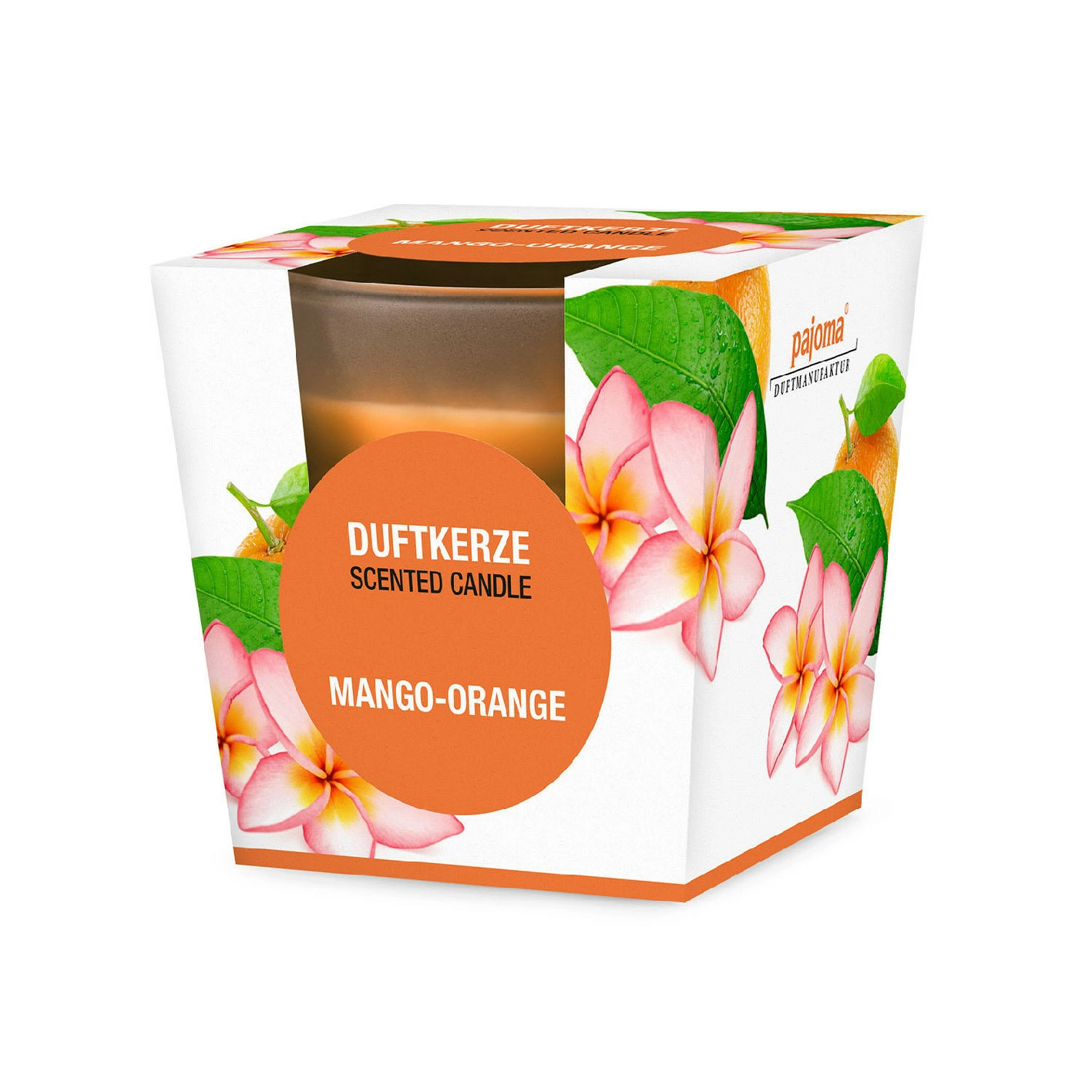 Duftkerze im Glas, Mango-Orange