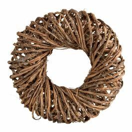 Rattankranz, geflochten/braun, 30 cm
