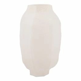Vase Design, Steinoptik/creme, 13.5 x 22 cm