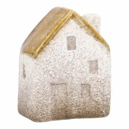 Haus Farbdach, gelb, 6.6 cm