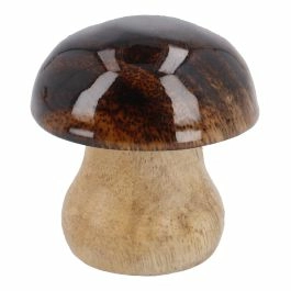 Pilz Natur/Mini, rund/braun, Höhe 5 cm