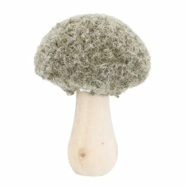 Deko-Pilz Filz, rund/grün, 8.5 x 11 cm