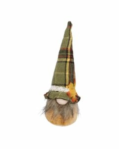 Wichtel Karo/Blatt, gr&uuml;n, 21 cm