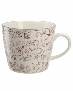 Becher China, rosa, Wiese, 300 ml