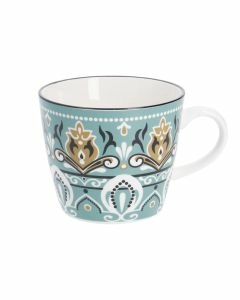 Becher China, gr&uuml;n/braun, 300 ml