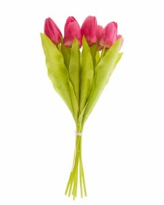 Strau&szlig; Tulpe, 6 Bl&uuml;ten, pink, 40 cm