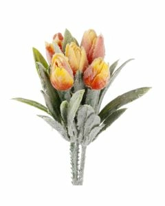 Deko-Stecker Tulpen, orange, 18 cm