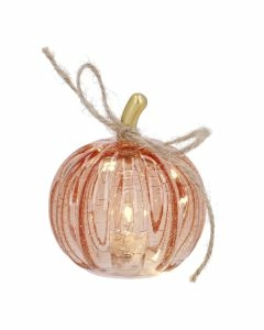 LED-K&uuml;rbis Craquele, rot, 9 cm