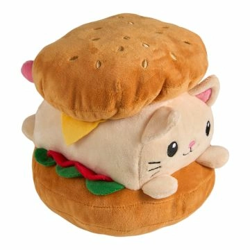 Kuscheltier Katze in Burger, 20 cm