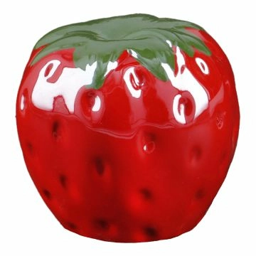 Deko-Frucht Pearl, Erdbeere, 6 x 5 cm