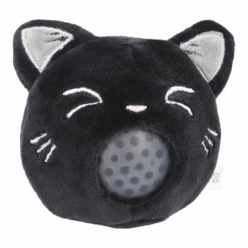 Quetschtier Perlen, Katze/schwarz