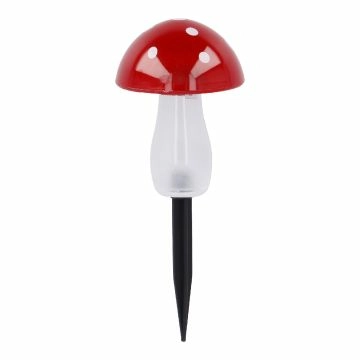 Solar-Stecker Pilz, rot, 20 cm