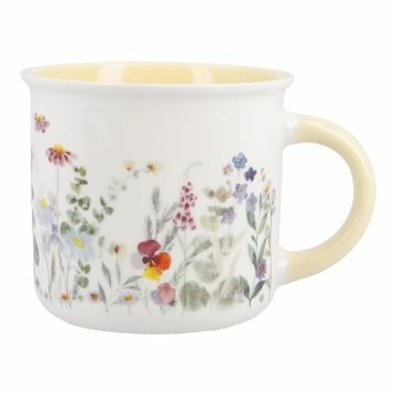 Becher Blumenwiese, gelb, 350 ml