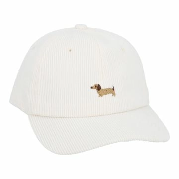 Cap Strick-Motiv, Cord/Dackel