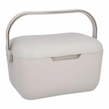 Kühlbox mit Griff, hellgrau, 5 Liter