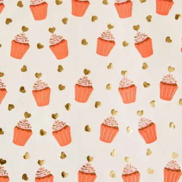 Geschenkpapier Neon, Muffin, 2 m