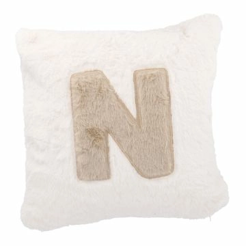 Kissen Buchstabe, N/creme, 30 x 30 cm