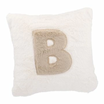 Kissen Buchstabe, B/creme, 30 x 30 cm